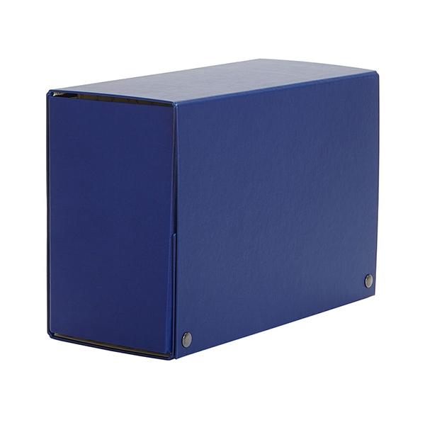 Pardo Caja de proyectos con broches extra forrado lomo 120mm 320x245m azul