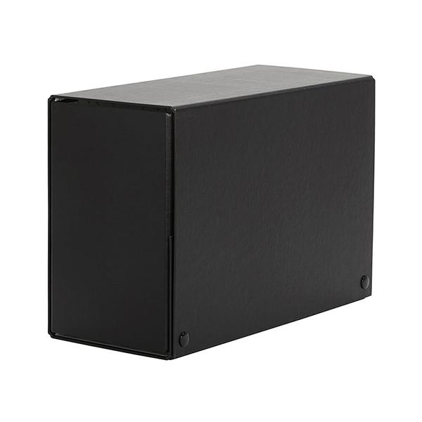 Pardo Caja de proyectos con broches extra forrado lomo 150mm 320x245m negro