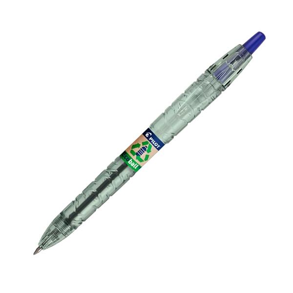 Pilot Boligrafo retractil ECOBall tinta aceite trazo 0, 4mm azul