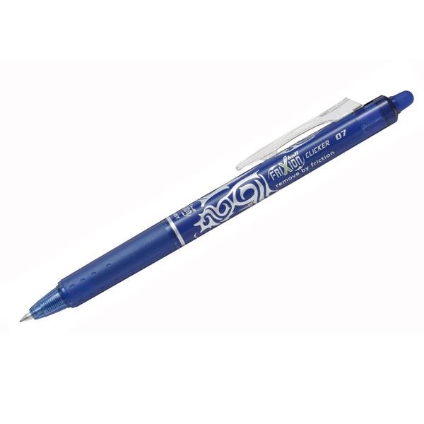 Pilot Boligrafo borrable retractil Frixion Clicker punta bola azul