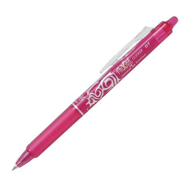 Pilot Boligrafo borrable retractil Frixion Clicker punta bola rosa