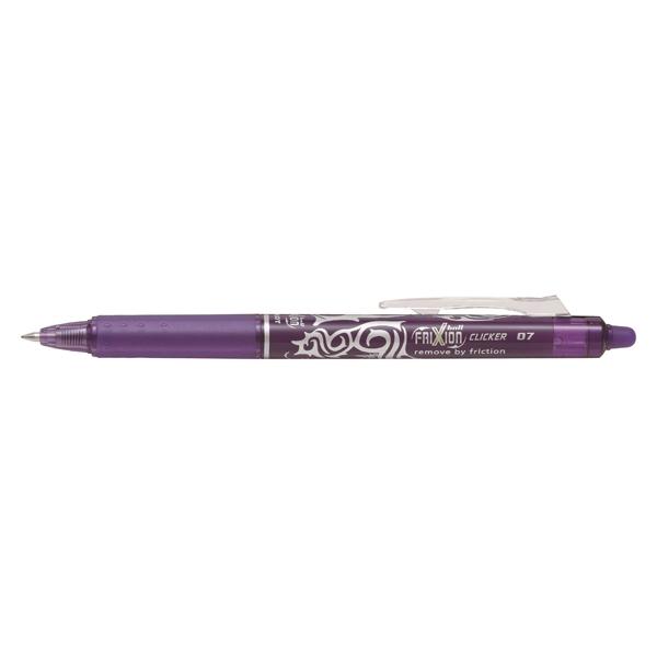 Pilot Boligrafo borrable retractil Frixion Clicker punta bola violeta
