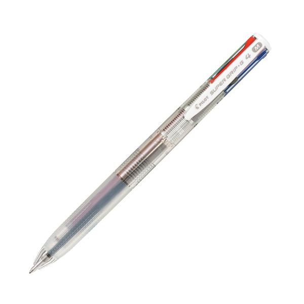 Pilot boligrafo 4 colores Supergrip trazo 0, 4mm transparente