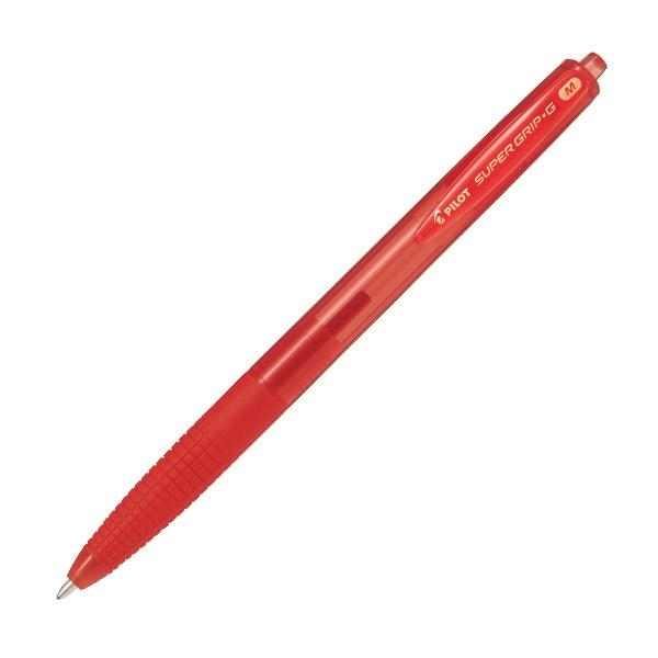Pilot Boligrafo retractil Supergrip G tinta aceite trazo 0, 4mm rojo