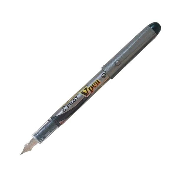 Pilot Pluma desechable V-pen silver tinta liquida trazo 0, 4mm azul metalico