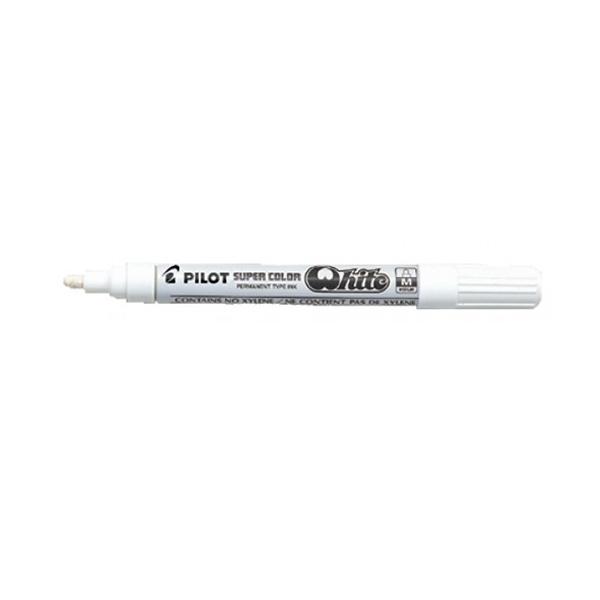 Pilot Marcador permanente Sc-Pm - Punta conica - Trazo 4, 5 mm - Color blanco