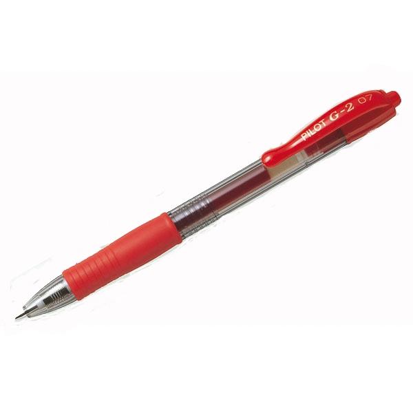 Pilot Roller retractil G2 - Punta 1 mm - Color rojo
