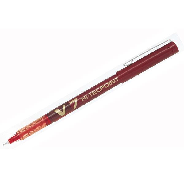 Pilot Rotulador V7 punta aguja trazo 0, 5mm rojo