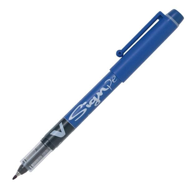 Pilot Rotulador Signpen punta fieltro fina trazo 0, 6mm azul