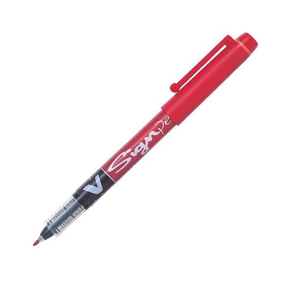 Pilot Rotulador Signpen punta fieltro fina trazo 0, 6mm rojo