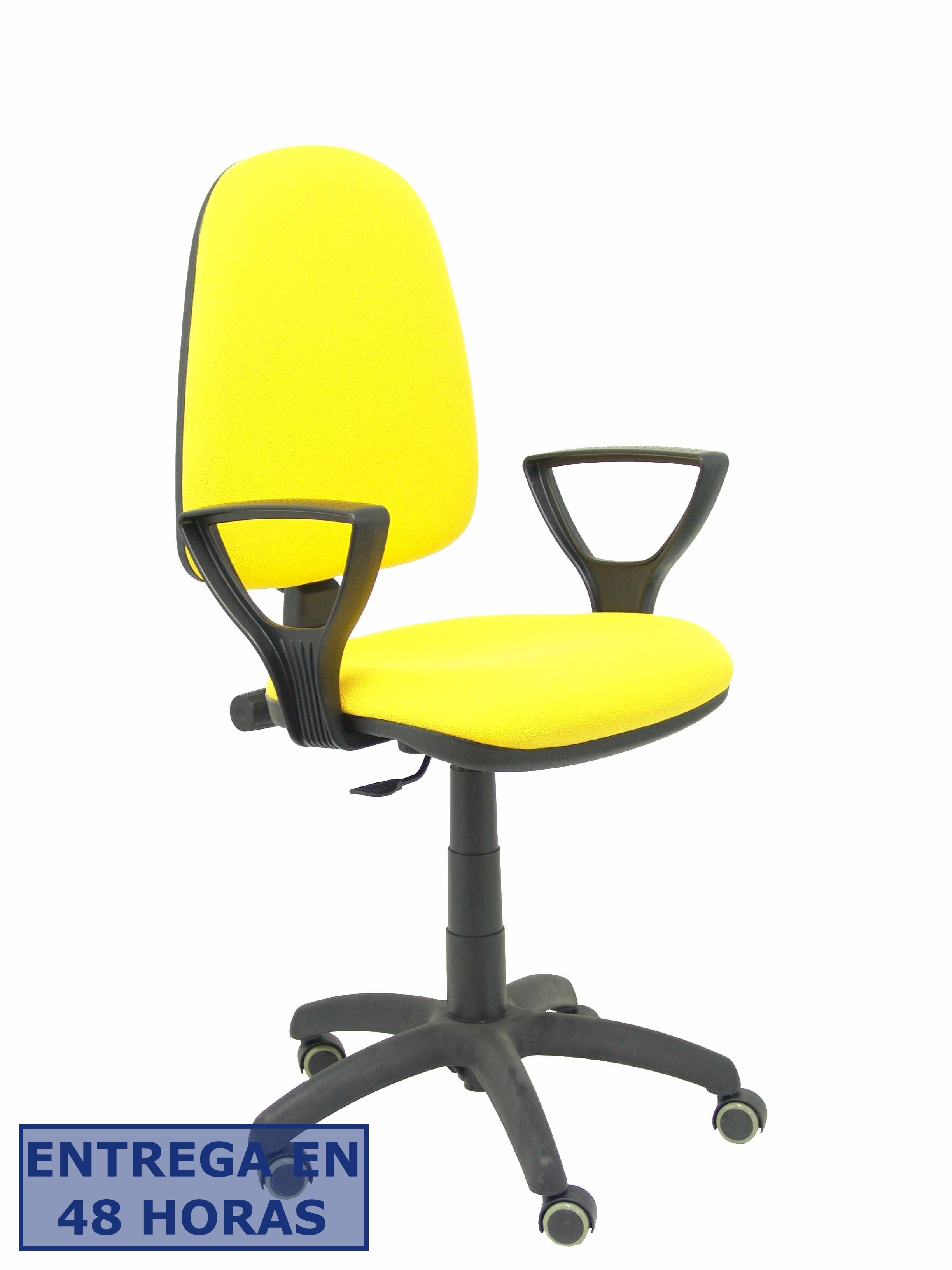 Piqueras Y Crespo Silla Aýna bali amarillo brazos fijos ruedas de parque