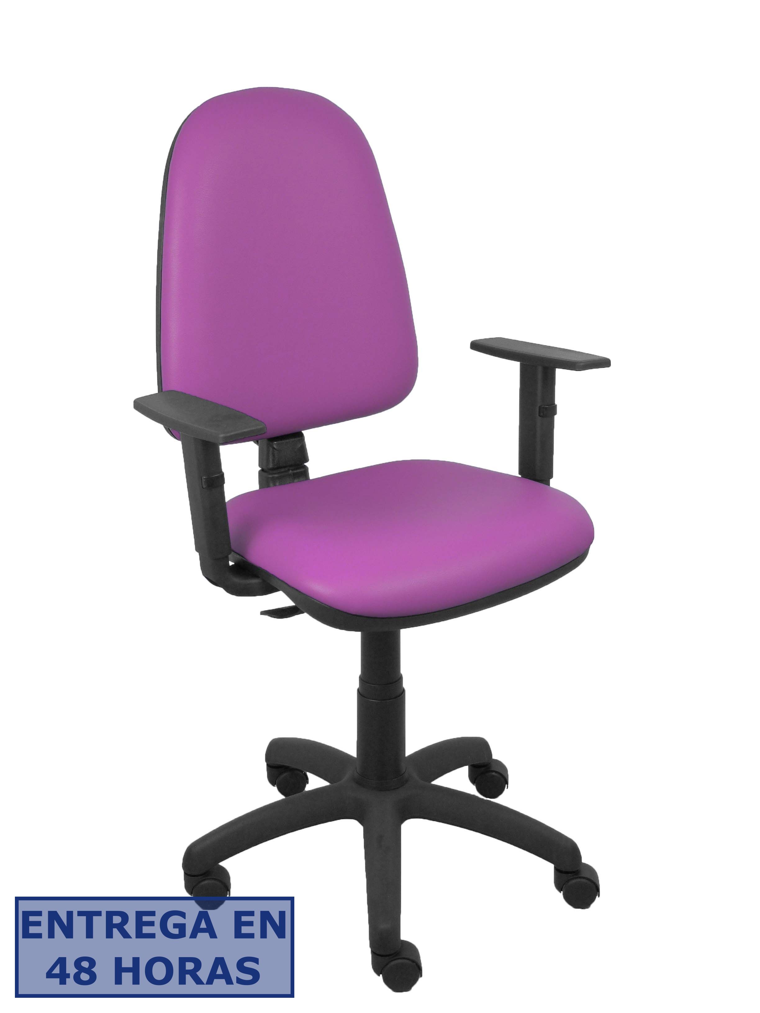 Piqueras Y Crespo Silla Aýna similpiel morado brazos regulables