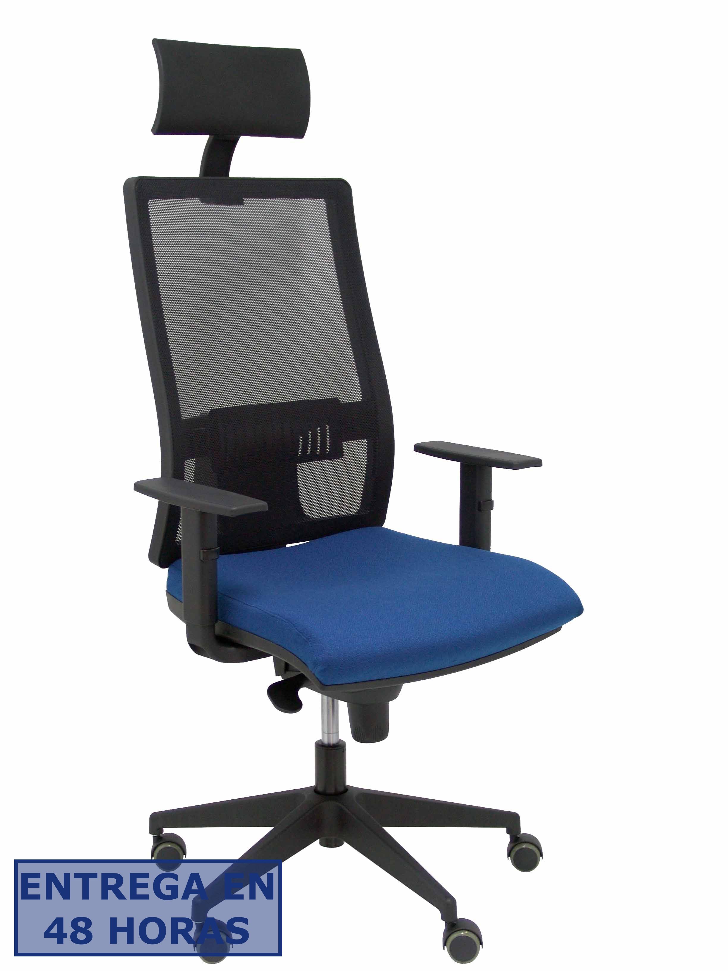 Piqueras Y Crespo Silla Horna bali azul marino con cabecero