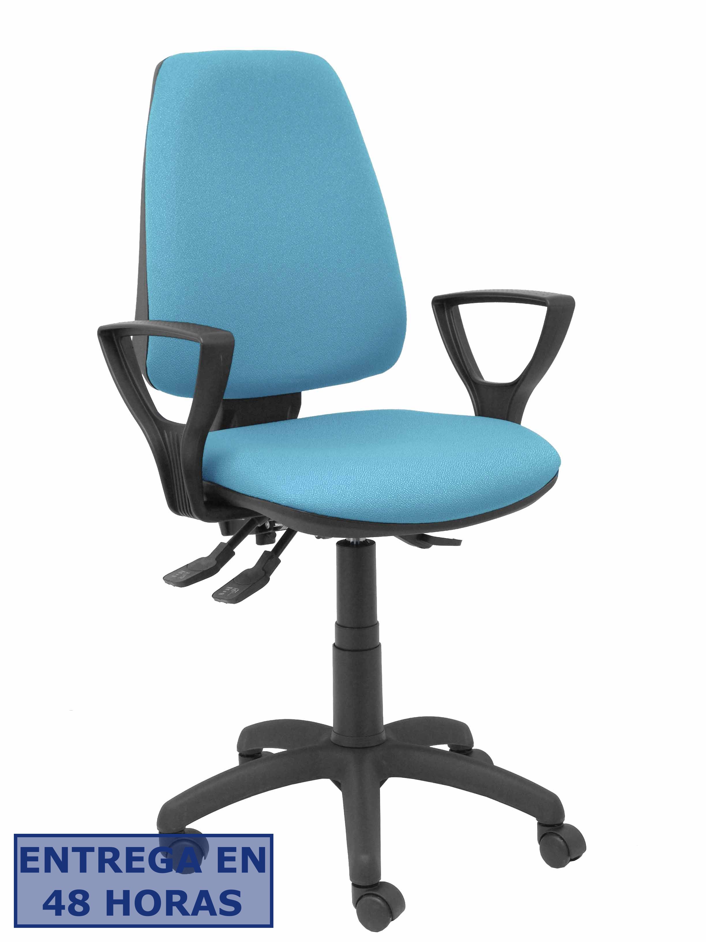 Piqueras Y Crespo Silla Elche S bali azul cielo brazos fijos