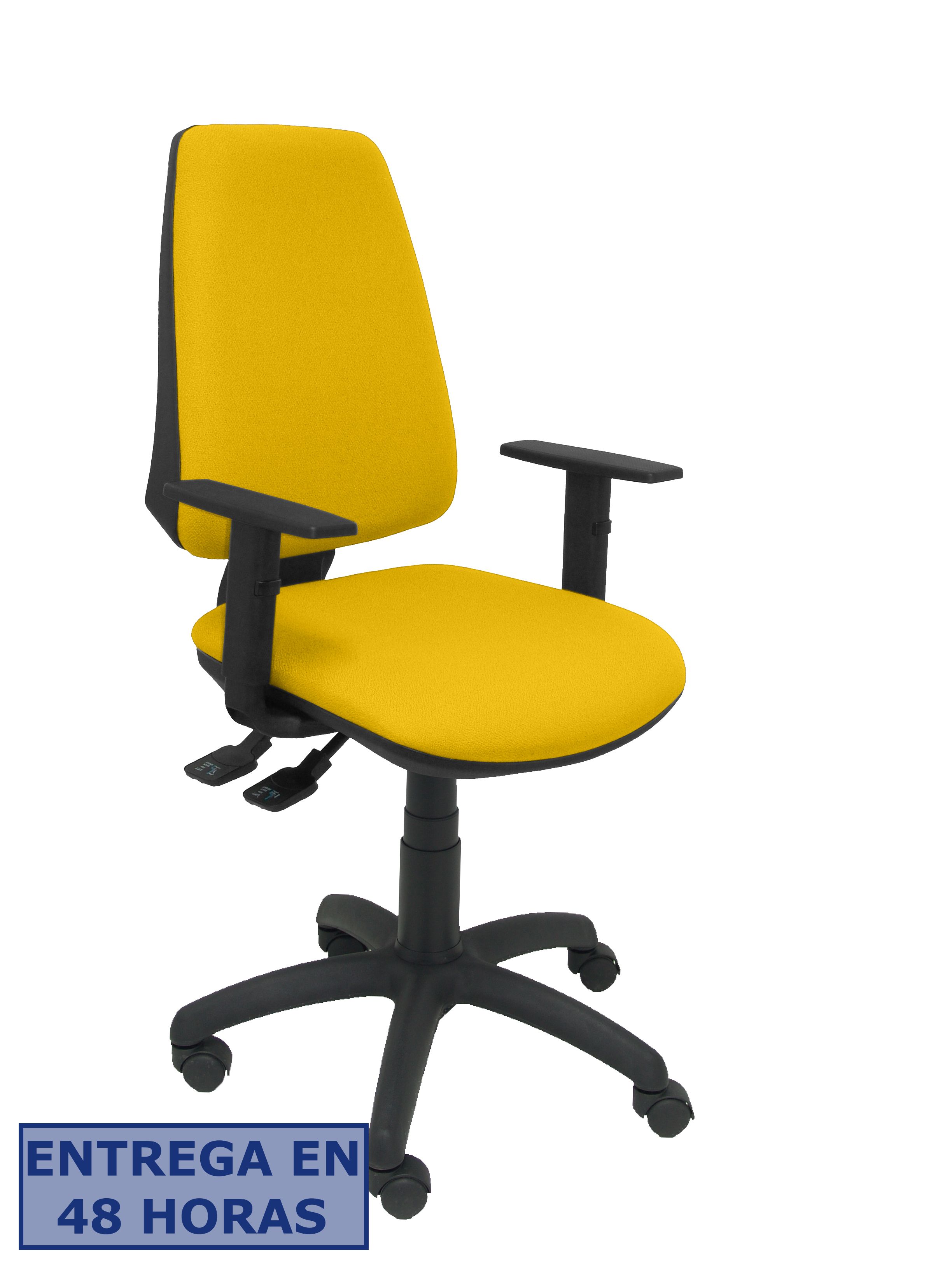 Piqueras Y Crespo Silla Elche S bali amarillo brazos regulables