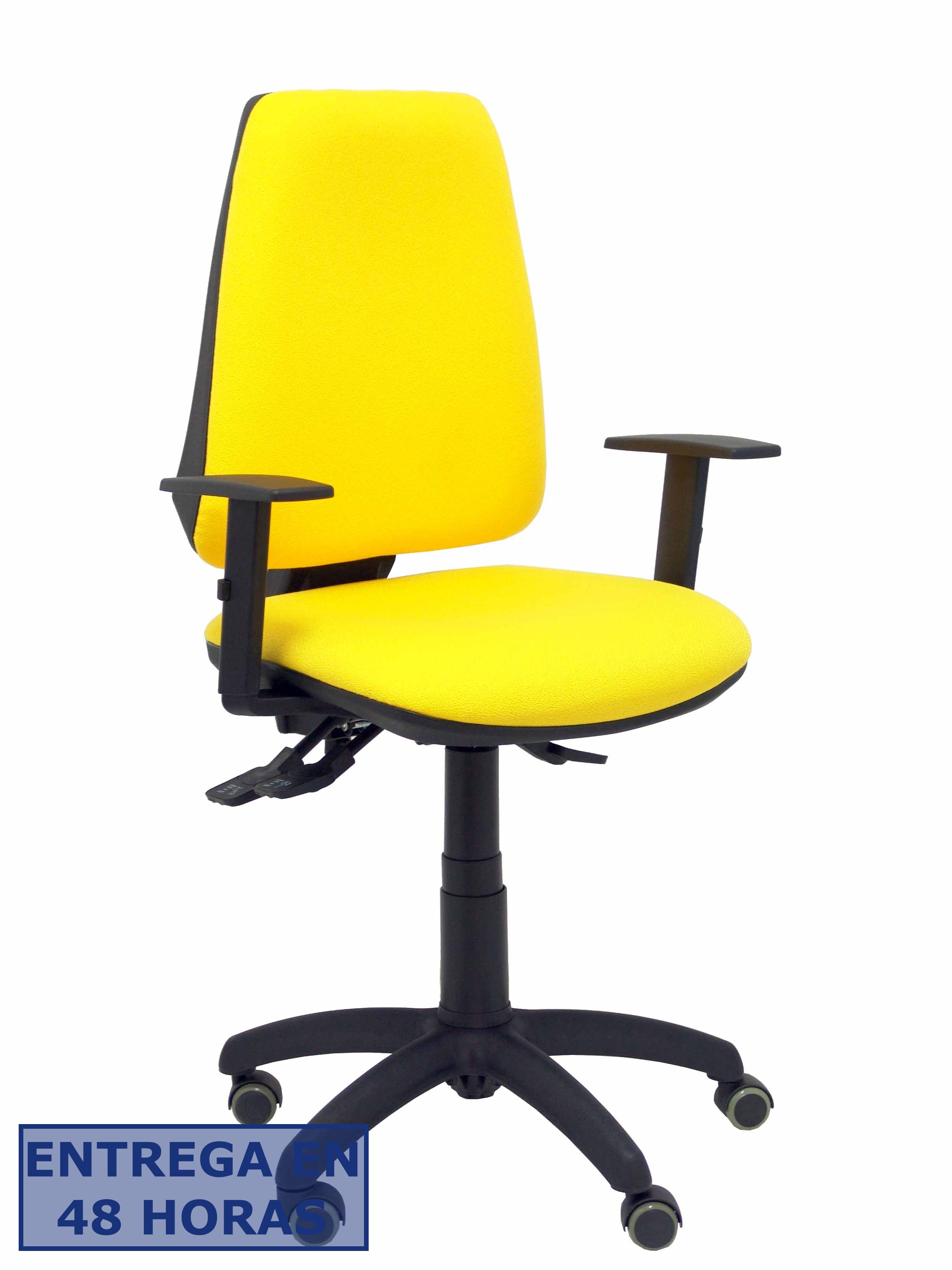 Piqueras Y Crespo Silla Elche S bali amarillo brazos regulables ruedas de parque