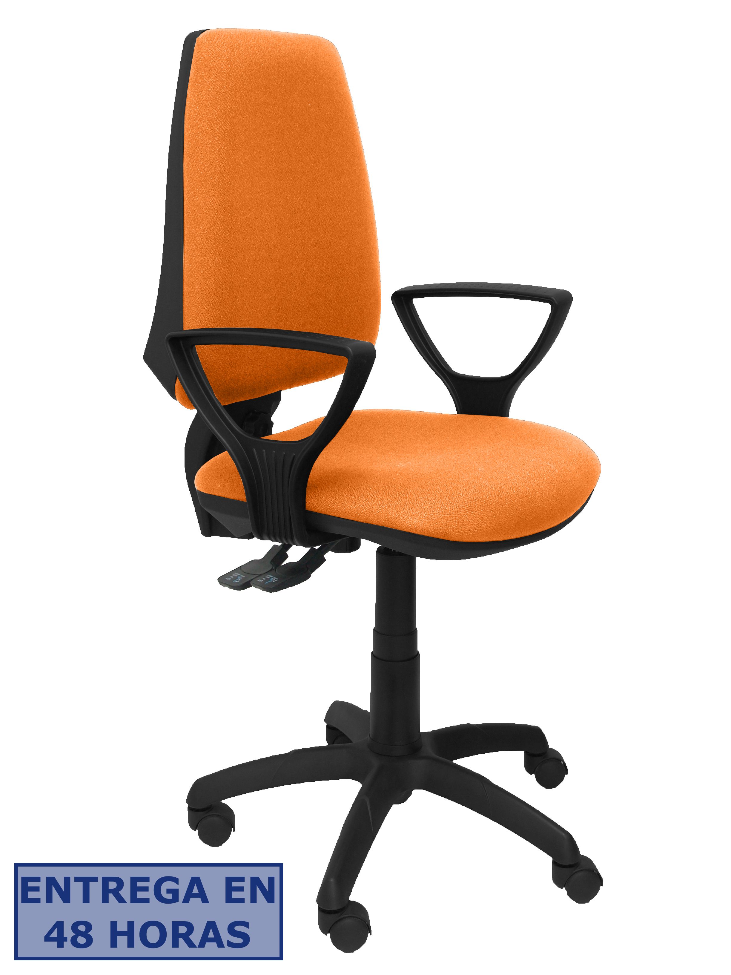 Piqueras Y Crespo Silla Elche S bali naranja brazos fijos