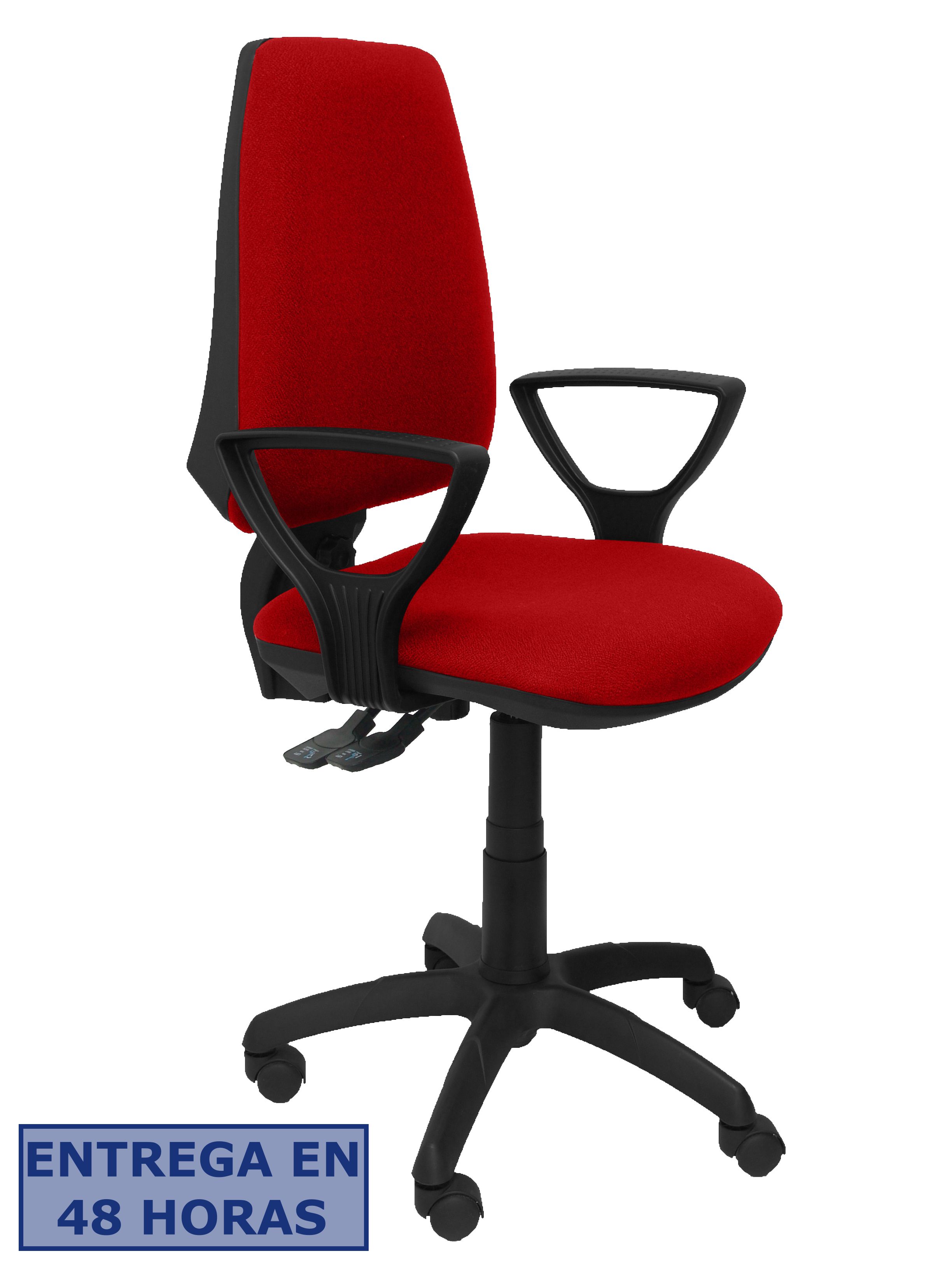 Piqueras Y Crespo Silla Elche S bali color rojo brazos fijos