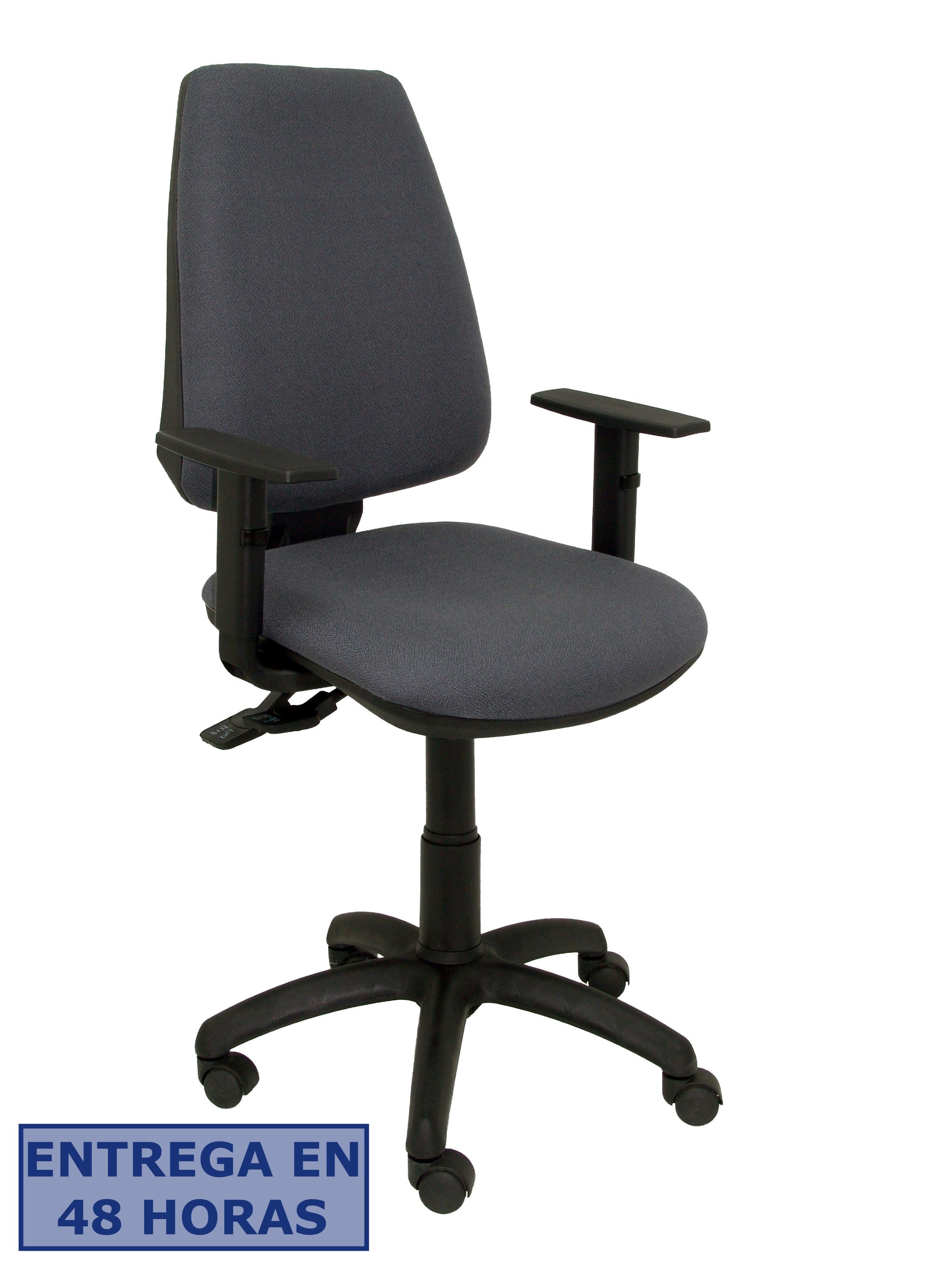 Piqueras Y Crespo Silla Elche S bali color gris oscuro brazos regulables