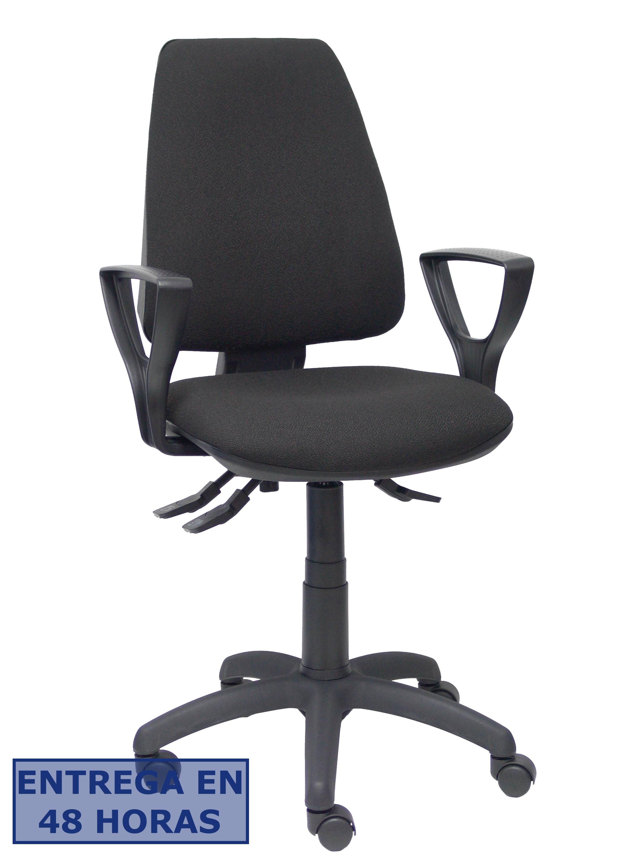 Piqueras Y Crespo Silla Elche S bali negro brazos fijos
