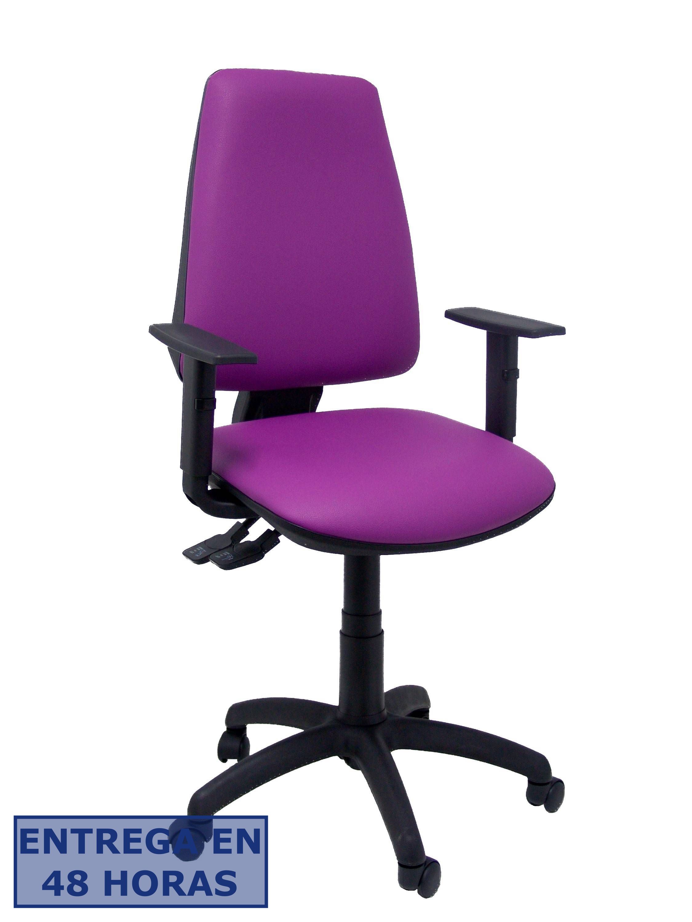 Piqueras Y Crespo Silla Elche S similpiel morado brazos regulables