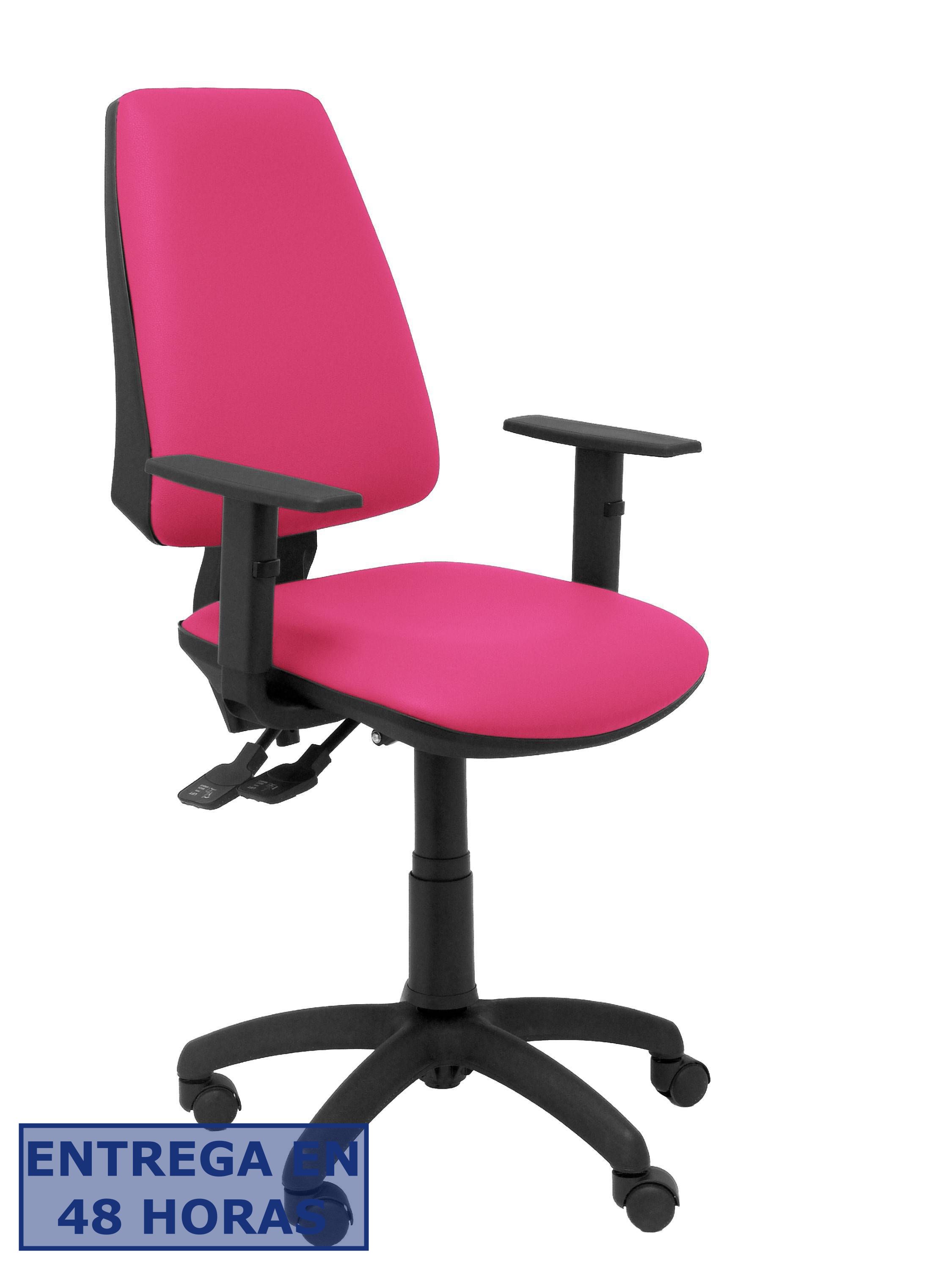 Piqueras Y Crespo Silla Elche S similpiel rosa brazos regulables