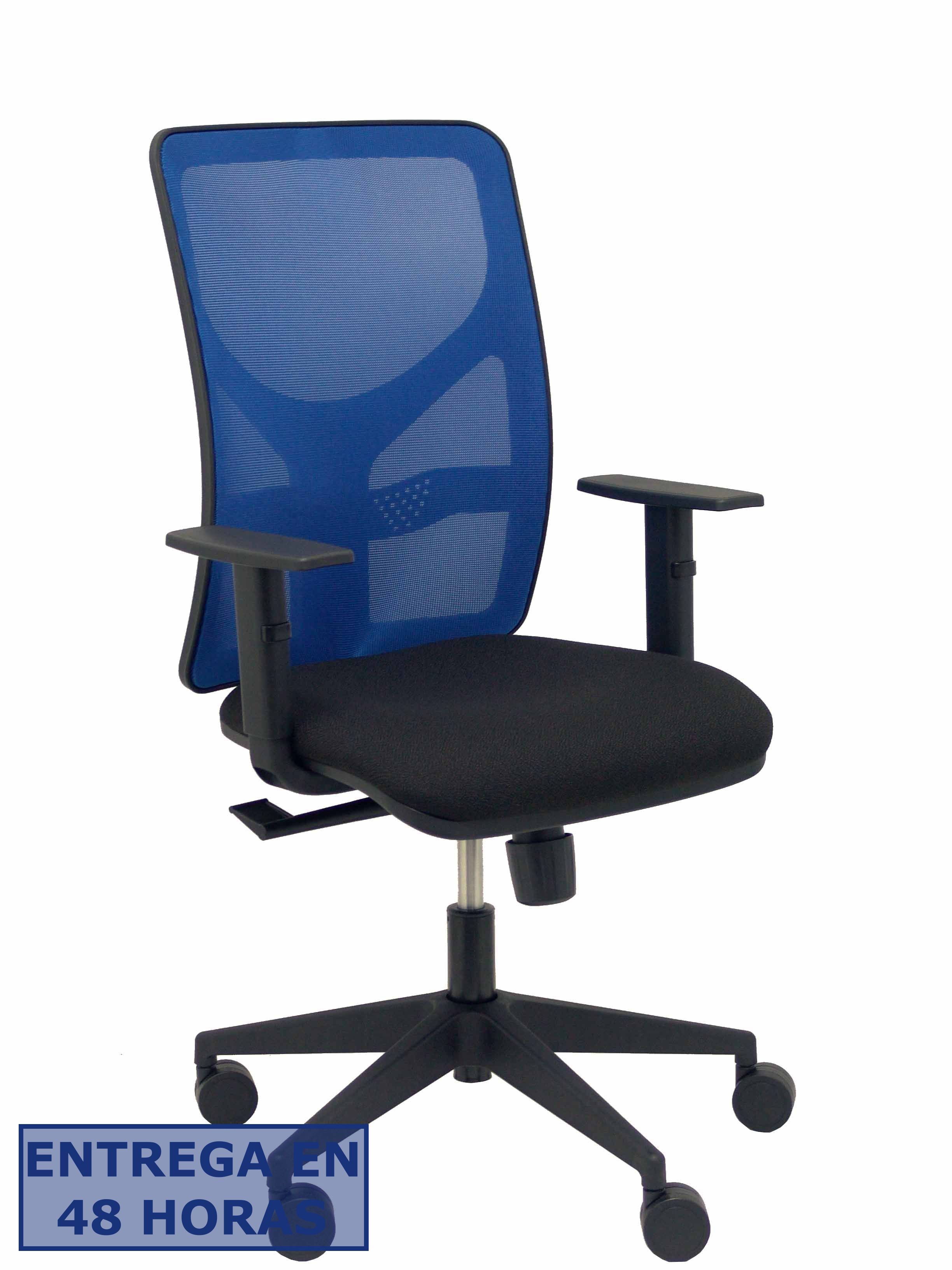 Piqueras Y Crespo Silla Motilla malla azul asiento bali negro brazo regulable