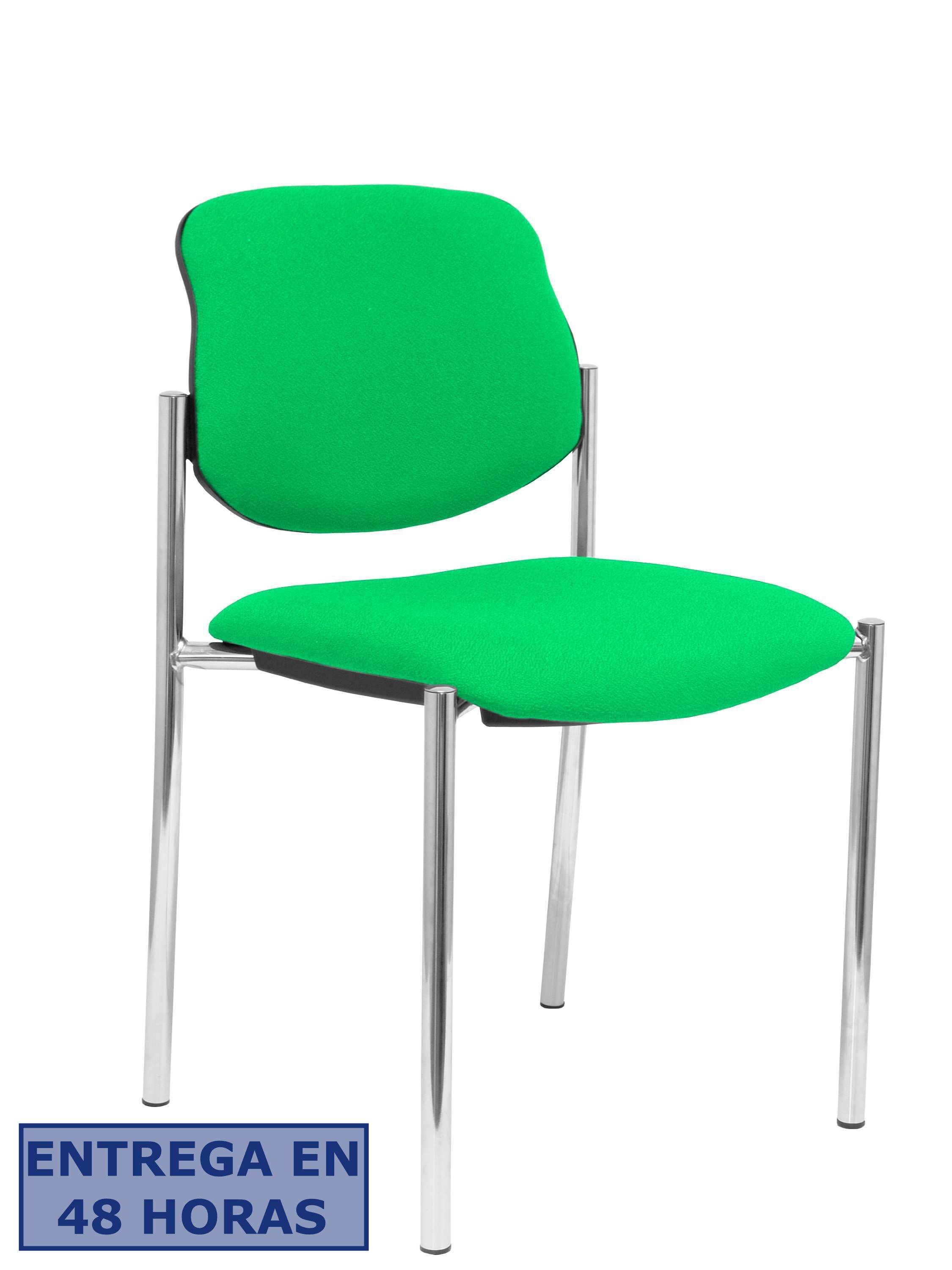 Piqueras Y Crespo Nowy Styl Silla fija Styl bali verde chasis cromo