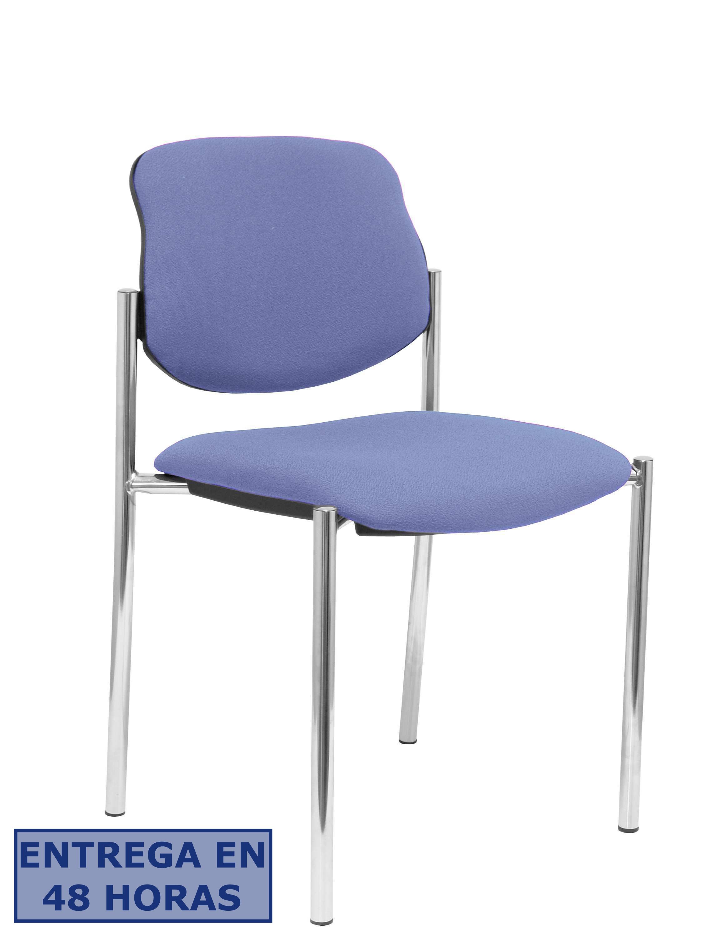 Piqueras Y Crespo Nowy Styl Silla fija Styl bali azul claro chasis cromo