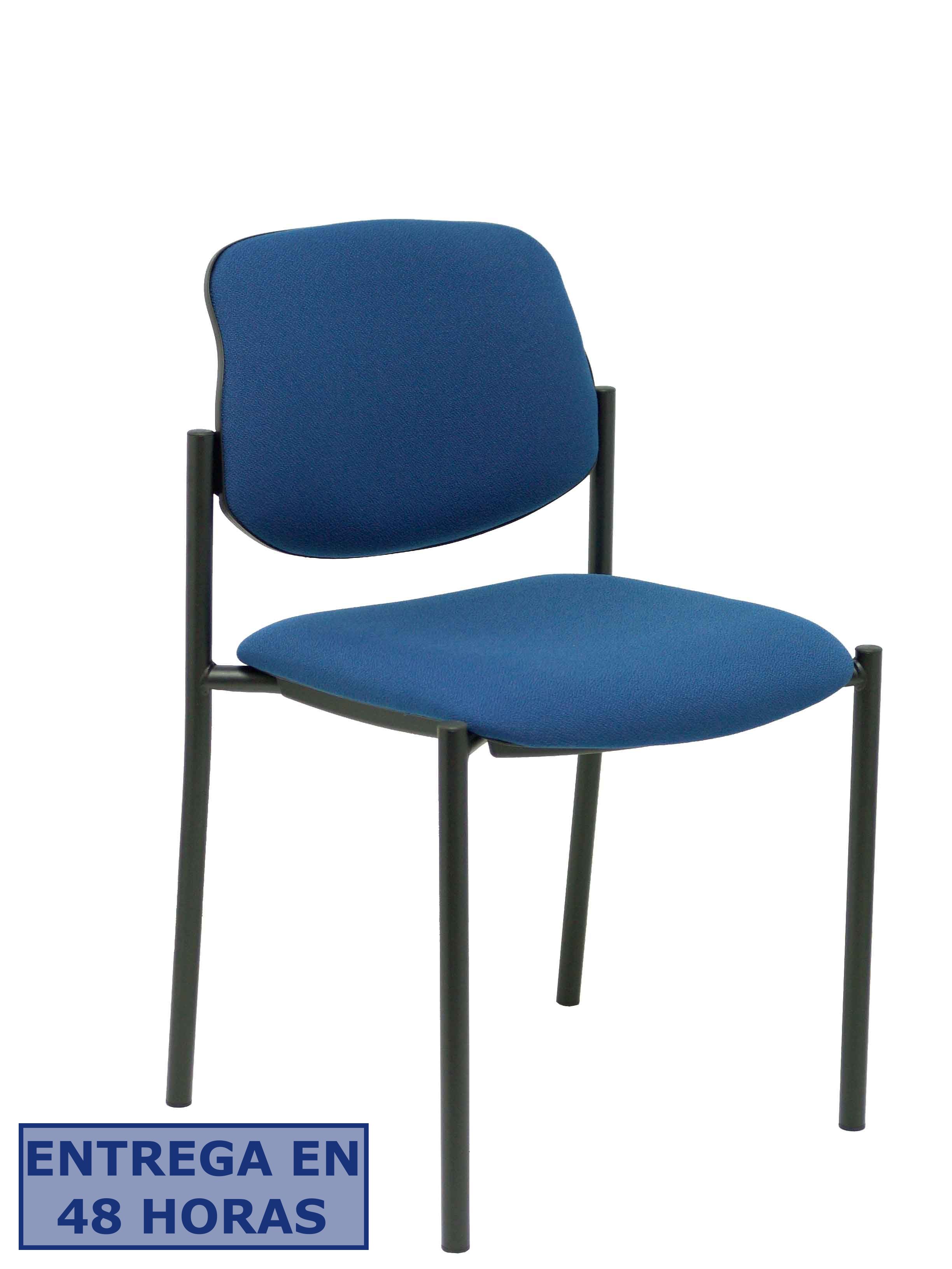Piqueras Y Crespo Nowy Styl Silla fija Styl bali azul marino chasis negro