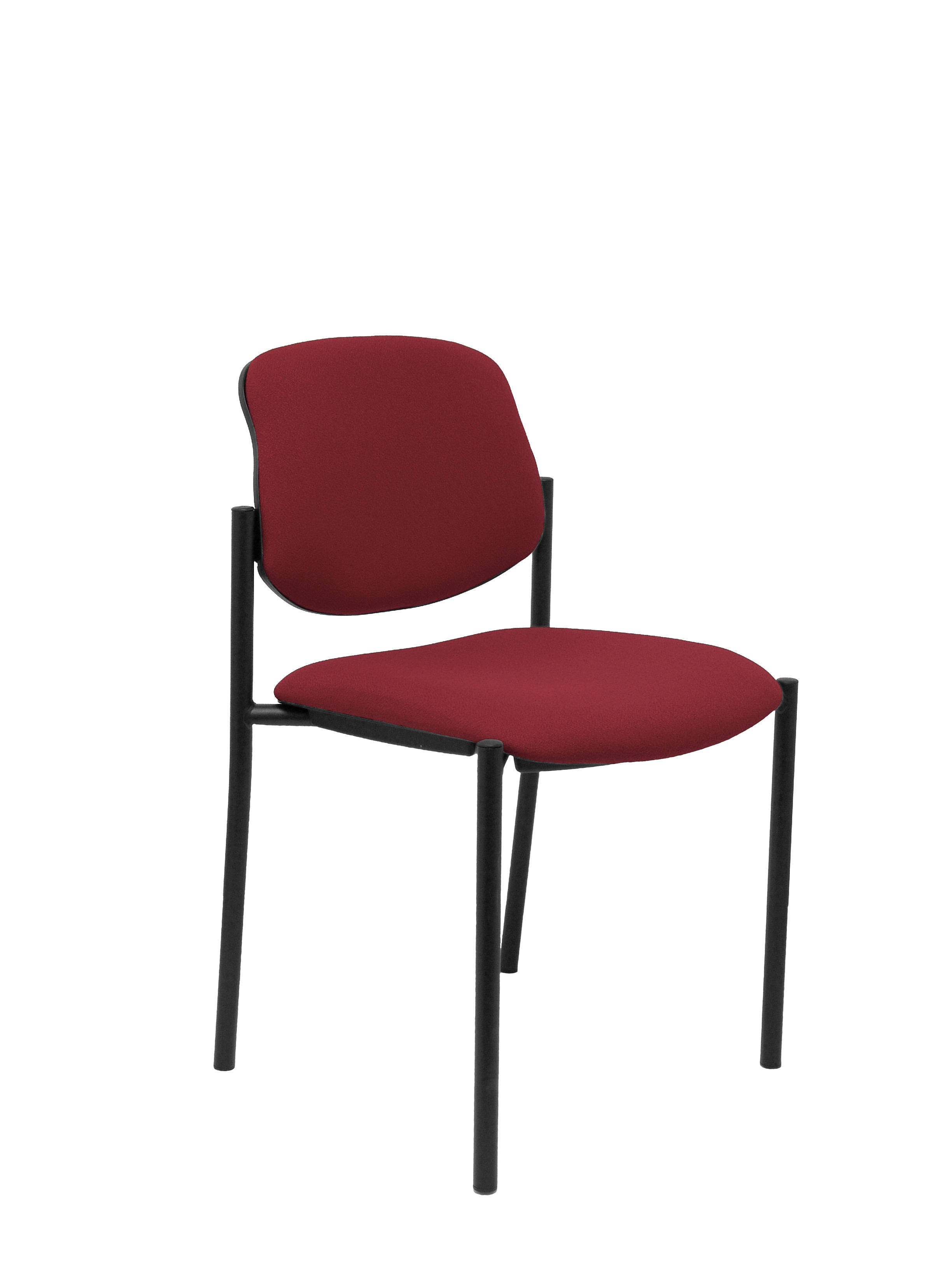 Piqueras Y Crespo Nowy Styl Silla fija Styl bali granate chasis negro