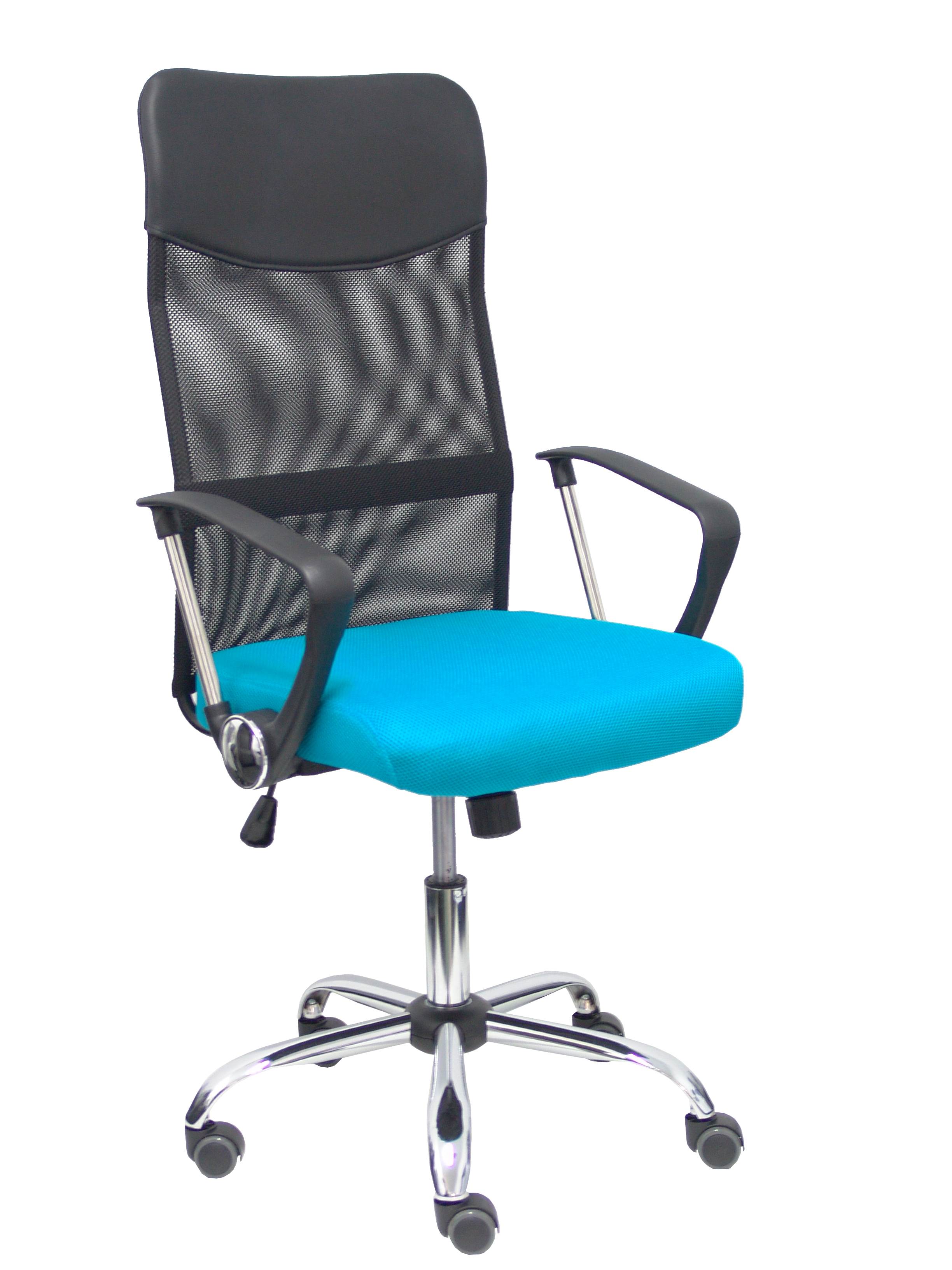 Piqueras Y Crespo Silla Gontar respaldo malla negro / turquesa