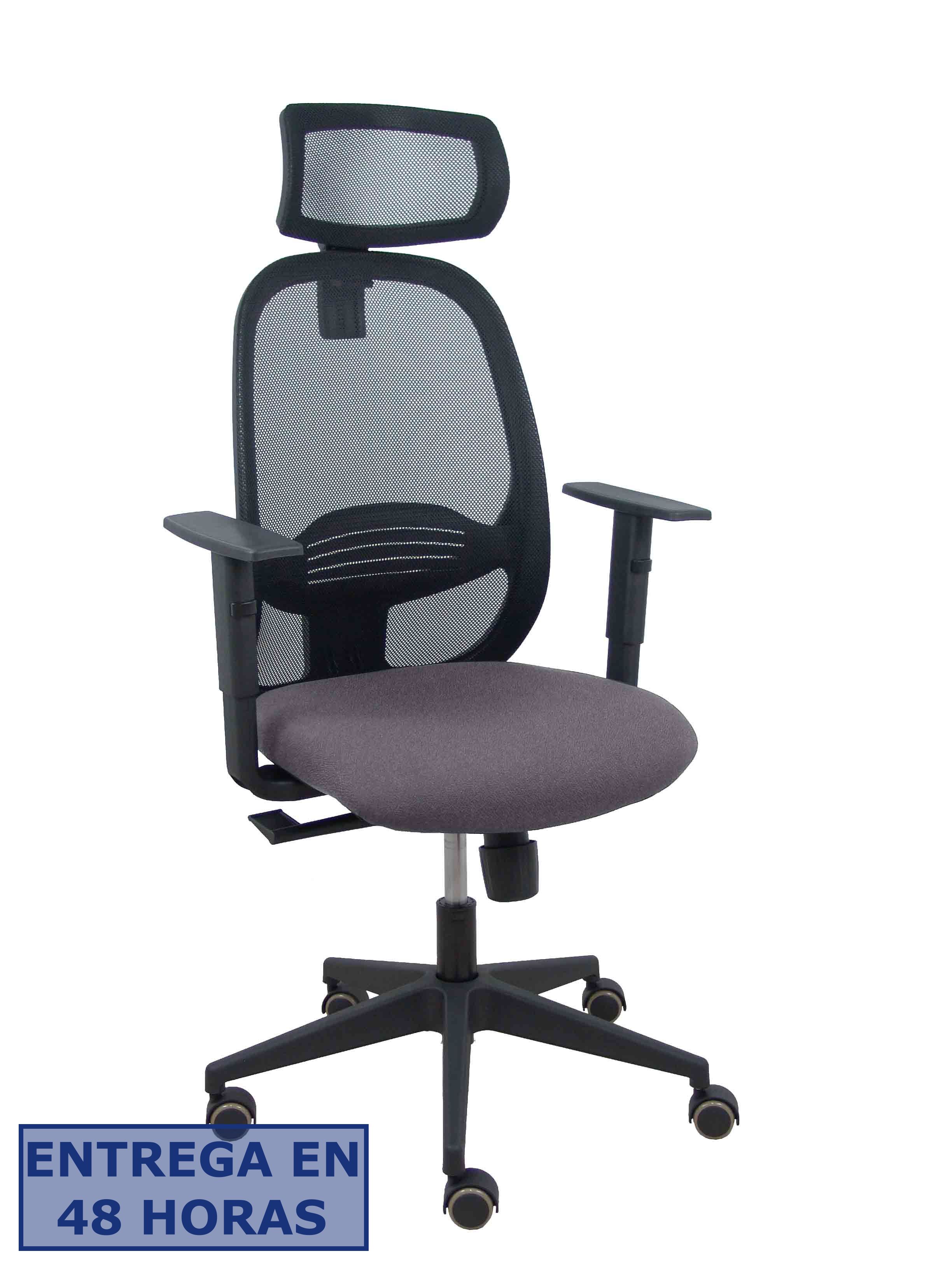 Piqueras Y Crespo Silla Cilanco negra malla negra asiento bali gris oscuro brazo regulable cabecero…