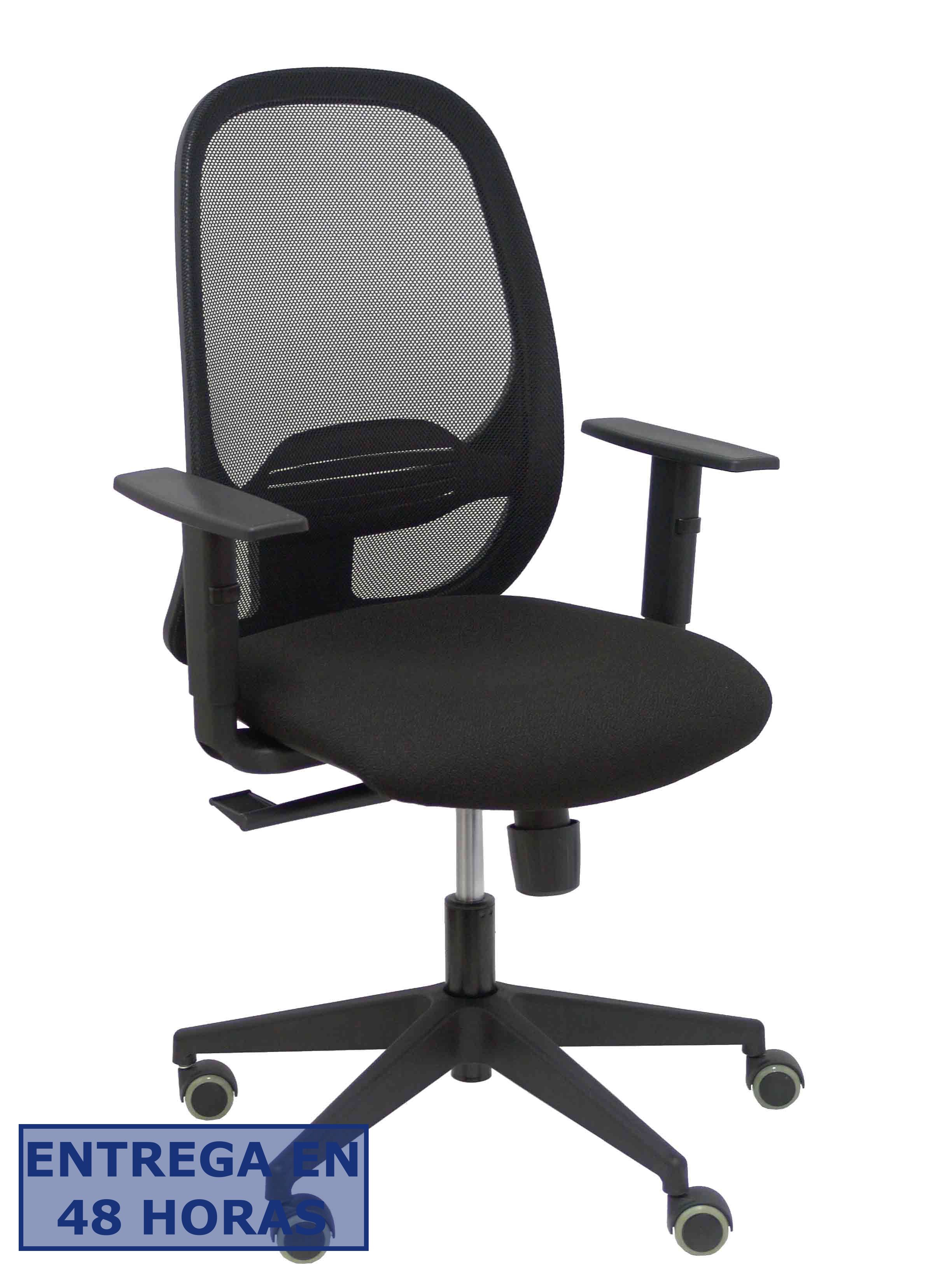 Piqueras Y Crespo Silla Cilanco negra malla negra asiento bali negro brazo regulable
