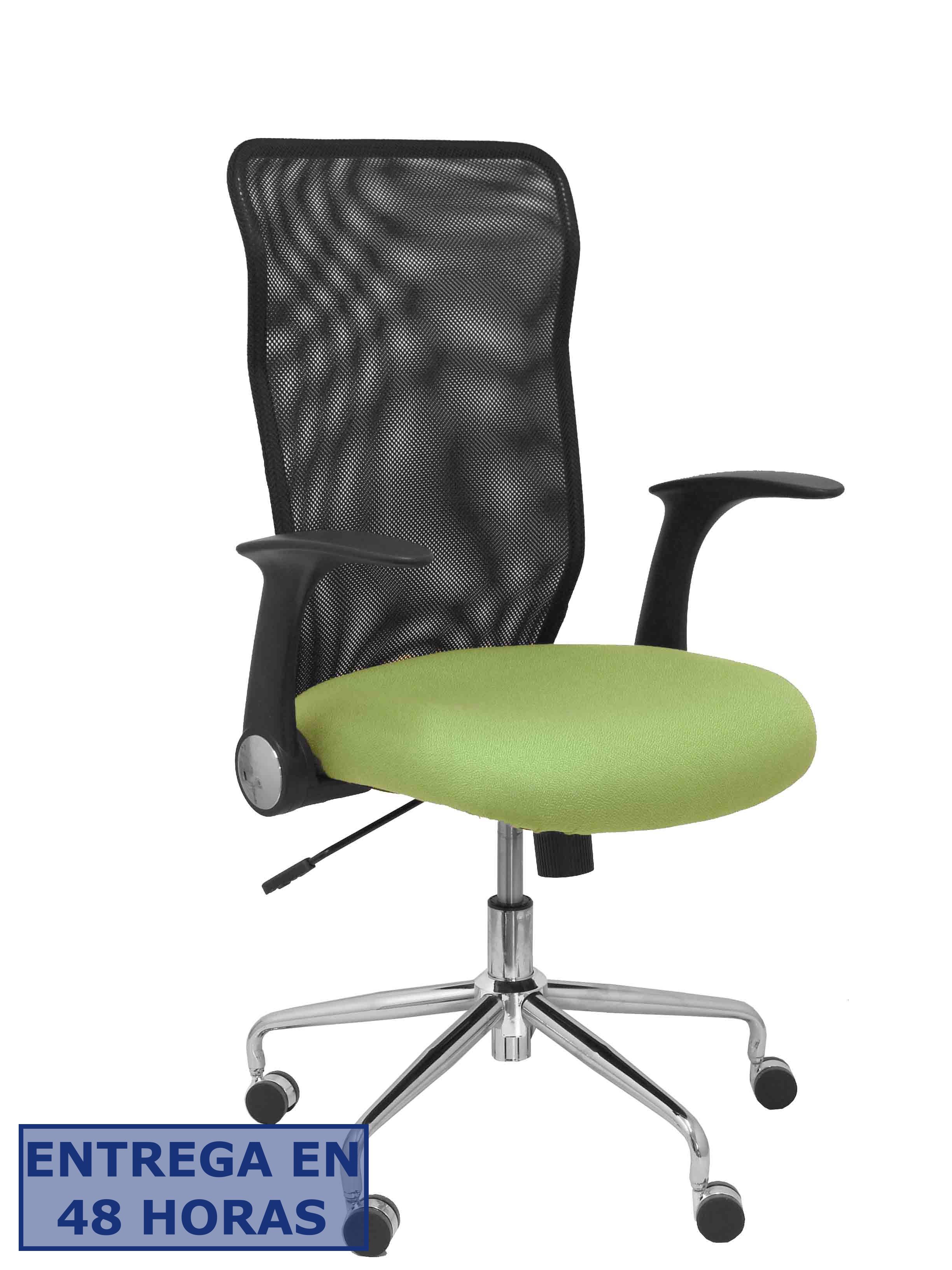 Piqueras Y Crespo Silla Minaya respaldo malla negro asiento bali verde oliva