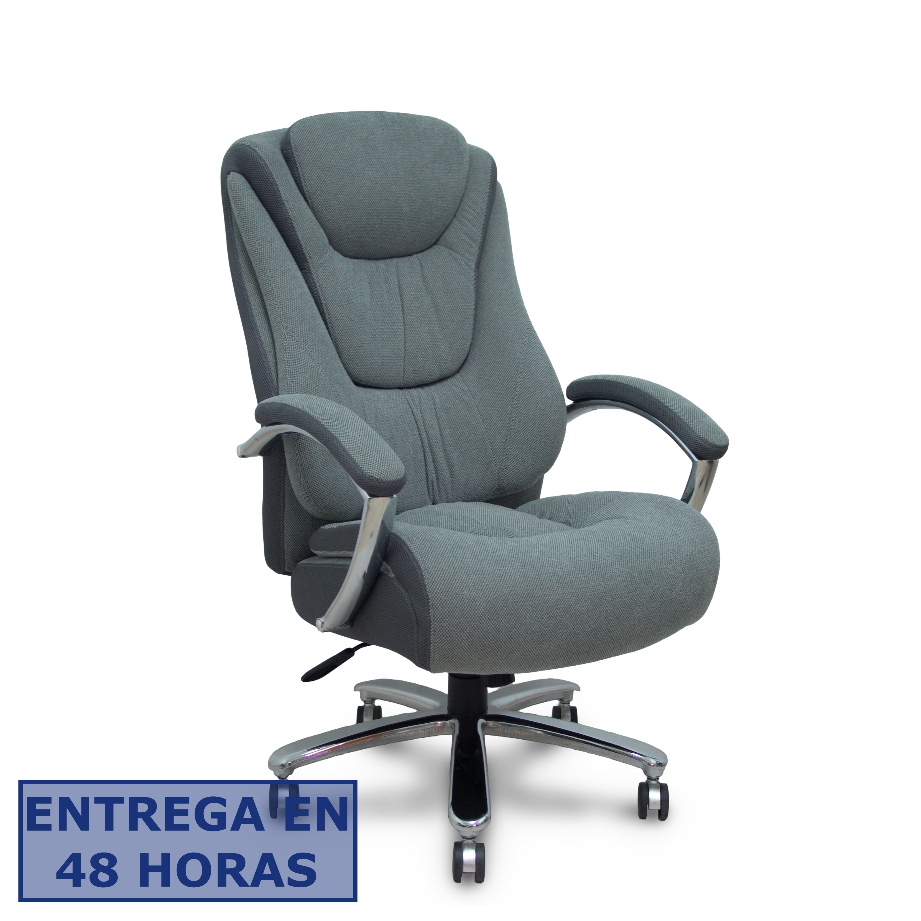 Piqueras Y Crespo Forol Sillon Ergo531 basculante tapizado tela y 3D color gris base cromo ruedas…