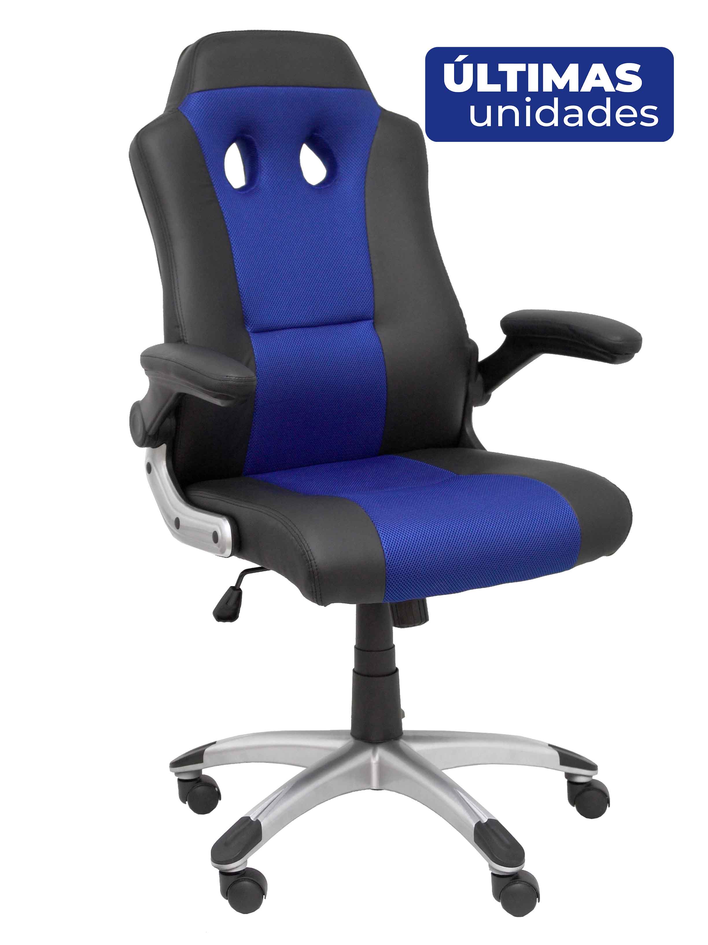 Piqueras Y Crespo Silla gaming Talave similpiel negro / azul