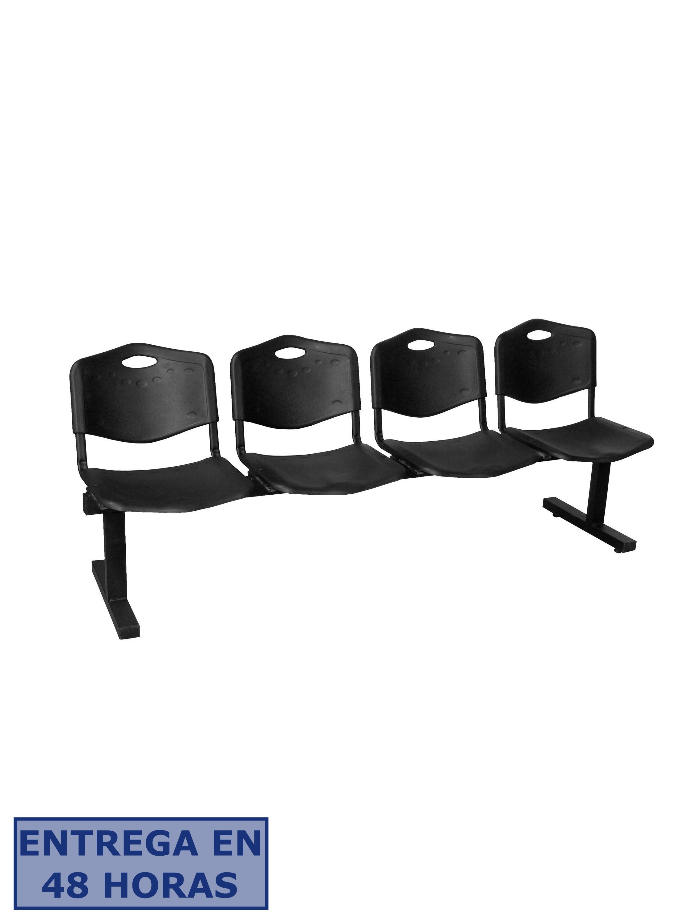 Piqueras Y Crespo Nowy Styl Bancada Iso plastic 4 plazas Pvc color negro