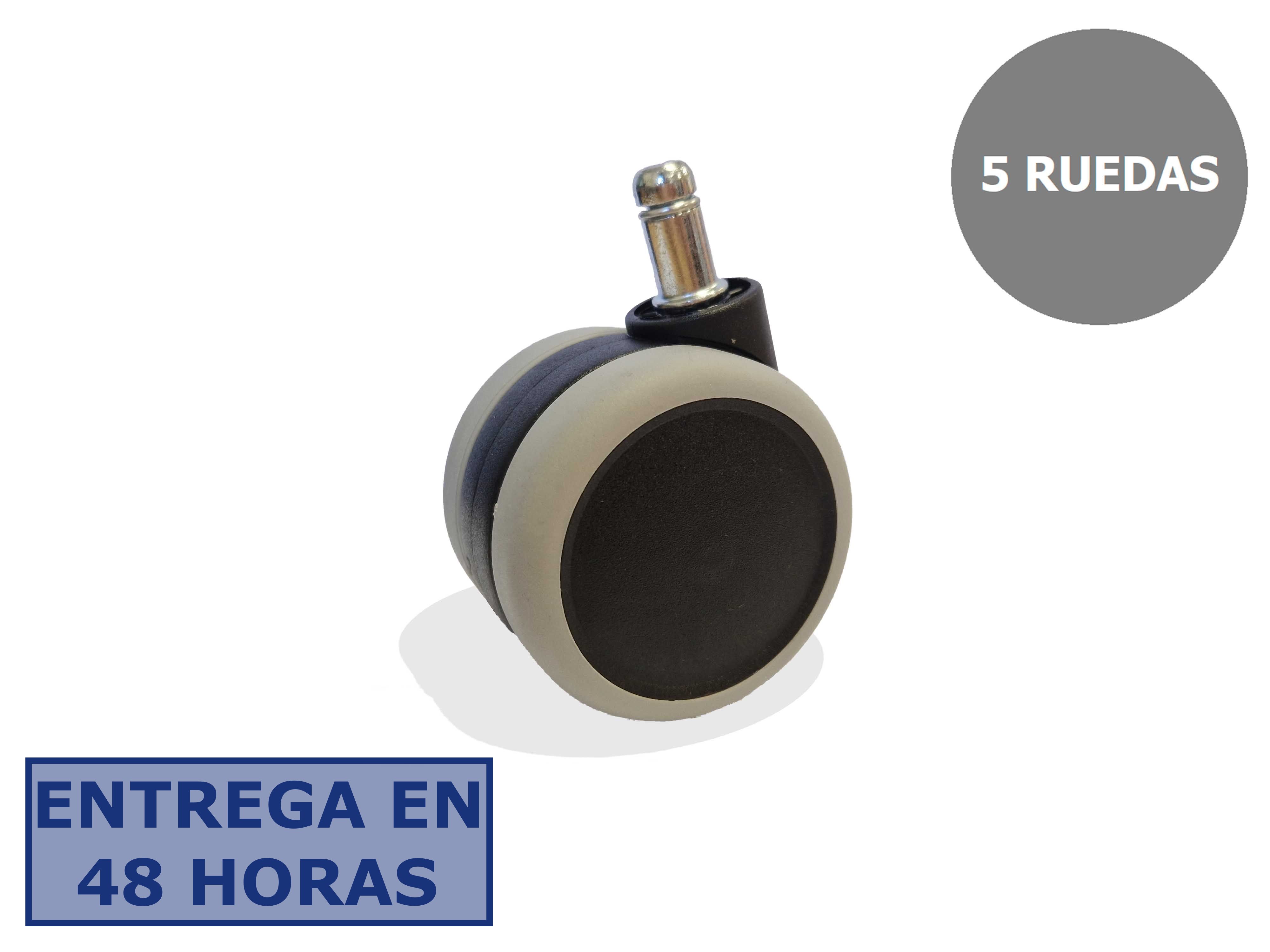 Piqueras Y Crespo Kit de 5 ruedas engomadas de 65mm perno 11 mm