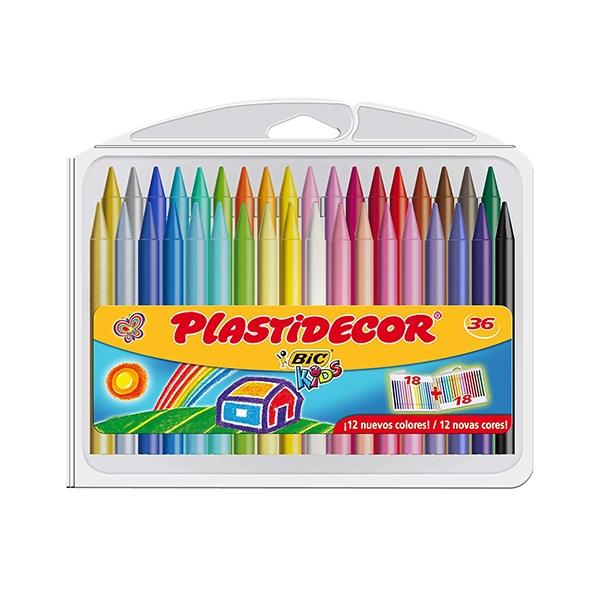 Plastidecor C.36 Ceras Plasticas Colores Surtidos