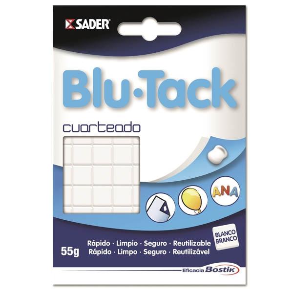 Plico Blutack blanco cuarteado 55g
