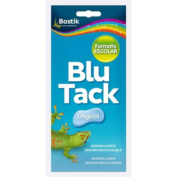 Plico Blutack original azul formato escolar 90g