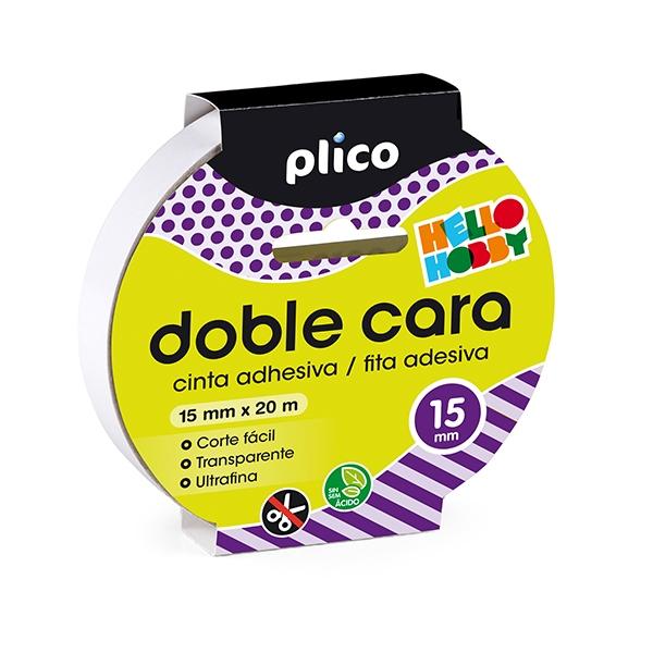 Plico Cinta adhesiva doble cara 20mx15mm