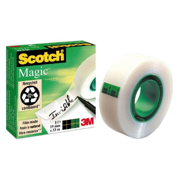 Scotch Cinta adhesiva Magic invisible 19mmx33m