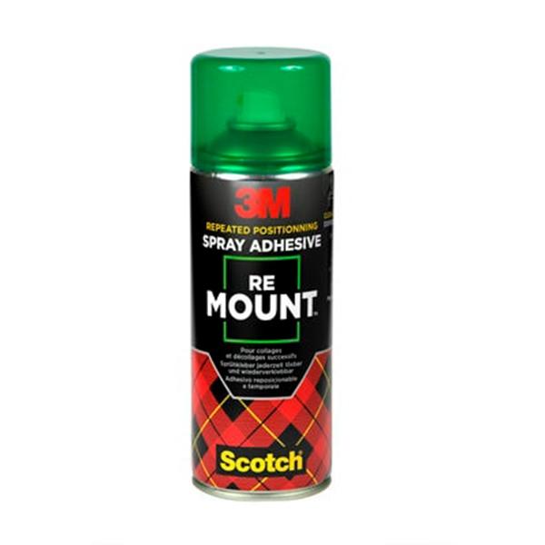 Scotch Adhesivo reposicionable Schotch Re Mount en aerosol 400ml