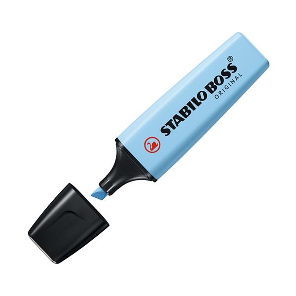 Stabilo Marcador fluorescente Boss trazo 5mm azul ventoso pastel