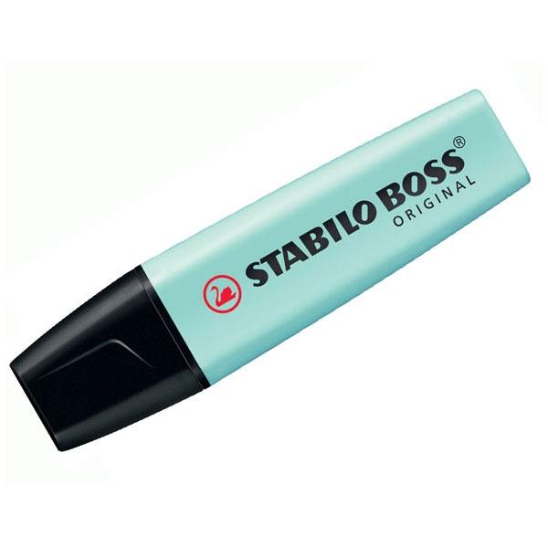 Stabilo Marcador fluorescente Boss pastel trazo 5mm toque de turquesa