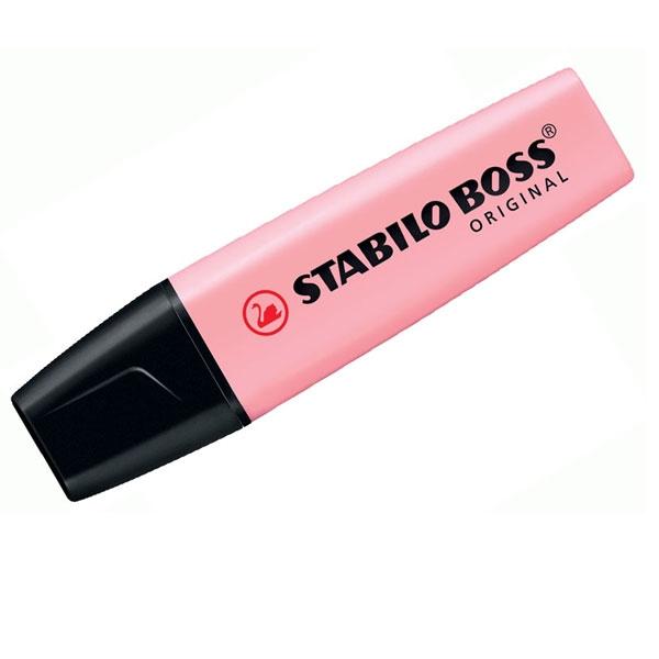 Stabilo Marcador fluorescente Boss pastel trazo 5mm rubor rosa