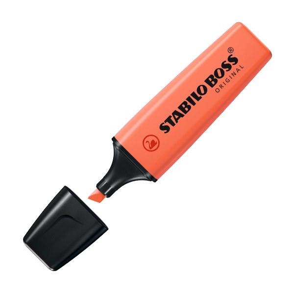 Stabilo Marcador fluorescente Boss pastel trazo 5mm coral meloso