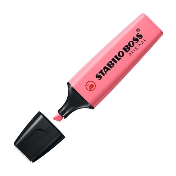 Stabilo Marcador fluorescente Boss pastel trazo 5mm rosa